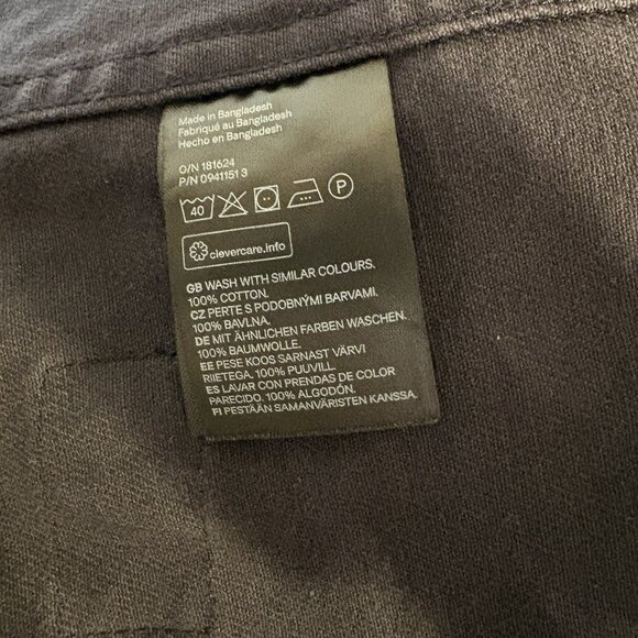 H&M Navy Blue Zip-Up Utility Jacket Men's Size XL - Picture 5 of 5